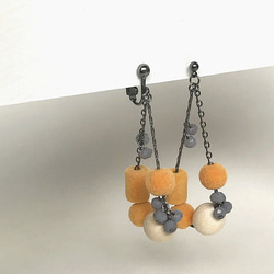 Knit（clip-on earrings or pierced earrings） 第3張的照片
