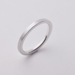 【Pt900】Yours_Flat: Ring(2mm) 1枚目の画像