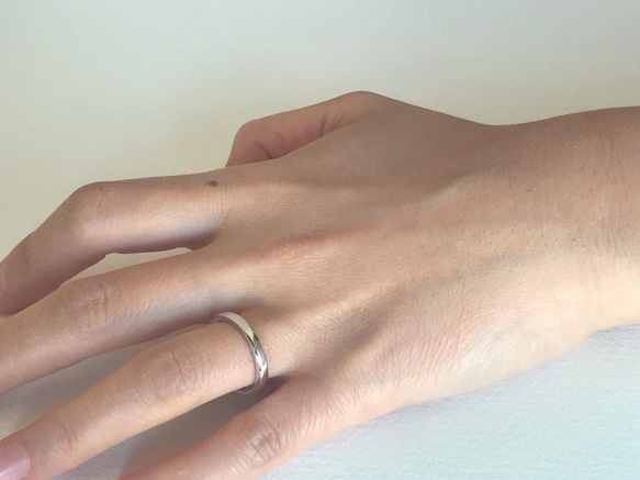 【Pt900】Yours_SemiFlat: Ring(2.5mm) 第2張的照片