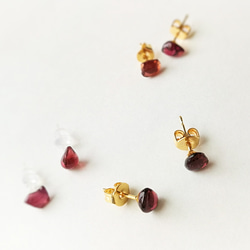 ガーネット ピアス（スタッド・一粒） の人気通販｜Creema(クリーマ