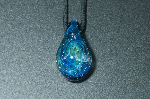 宇宙　玻璃　項鍊　Galaxy Borosilicate Glass ST-383 15mm 第1張的照片