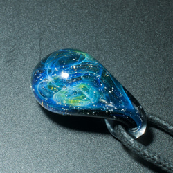 宇宙　玻璃　項鍊　Galaxy Borosilicate Glass ST-383 15mm 第2張的照片