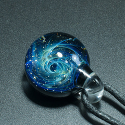 宇宙　玻璃　項鍊　Galaxy Borosilicate Glass ST-386 17mm 第2張的照片