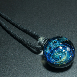 宇宙　玻璃　項鍊　Galaxy Borosilicate Glass ST-386 17mm 第3張的照片