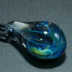 宇宙　玻璃　項鍊　Galaxy Borosilicate Glass ST-388 16mm 第3張的照片