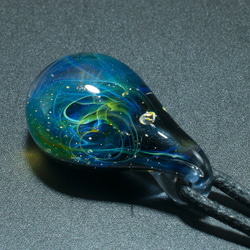 宇宙　玻璃　項鍊　Galaxy Borosilicate Glass ST-388 16mm 第4張的照片