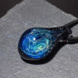 宇宙　玻璃　項鍊　Galaxy Borosilicate Glass ST-390 16mm 第1張的照片