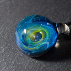 宇宙　玻璃　項鍊　Galaxy Borosilicate Glass ST-397 17mm 第1張的照片