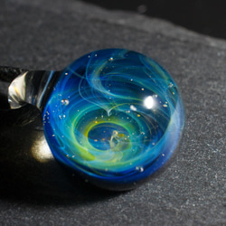 宇宙　玻璃　項鍊　Galaxy Borosilicate Glass ST-397 17mm 第2張的照片