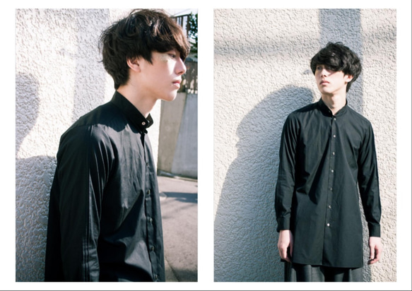 arts&science スタンドカラーロングシャツ　1 スタンドカラーロングシャツ シャツ・ブラウス（メンズ） Hiroya