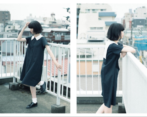 半袖セーラーワンピース セーラー ワンピース 半袖[品番：BCYW0030347]｜BACKYARD FAMILY