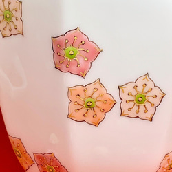 有田焼　カルミアのマグカップ 3枚目の画像