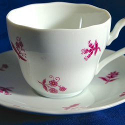 小花のコーヒーカップ/ティーカップ（ピンク） 5枚目の画像