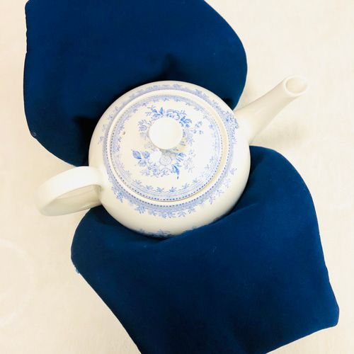 リバティ生地で作るティーコジー・ティーコゼー オープントップ ポット