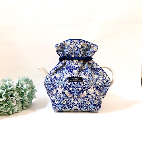 リバティ生地で作るティーコジー・ティーコゼー オープントップ ポット