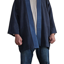 ジョムトン手織り綿の法被コート （JFS-132-03） 6枚目の画像