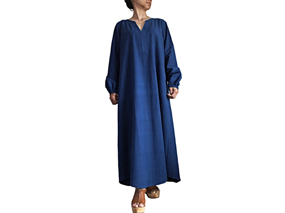 Jomton 手工編織棉質 kameez 長洋裝 (DFS-065-03) 第1張的照片