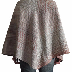天然草木染めオーガニック手織り綿のスヌード（BFS-107-01） 3枚目の画像