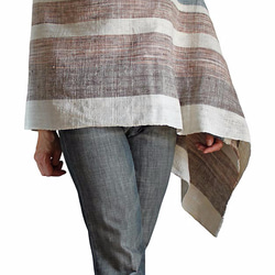 有機棉天然草本染圍巾（TX-078-01） 第3張的照片