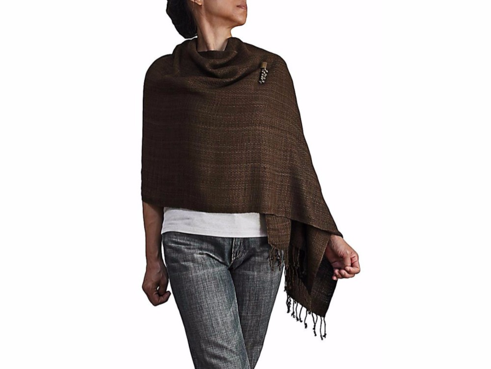 ドイ・タオの天然草木染めストール（TX-036-01）