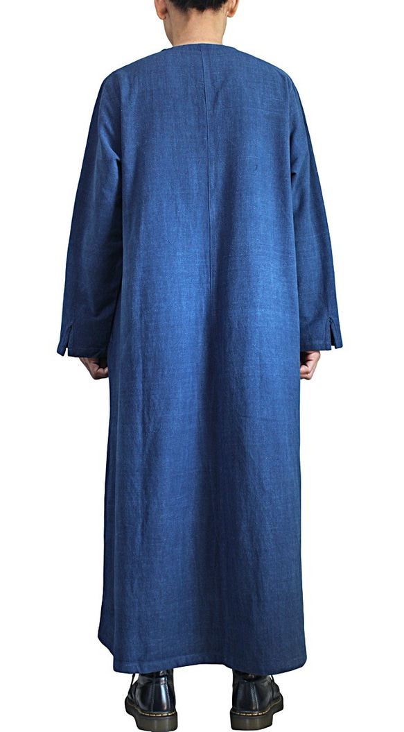 Jomton 手工編織純棉羅紋簡約長洋裝 (DFS-041) 第6張的照片