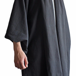 ジョムトン手織り綿着物袖羽織コート（JFS-097-01） 5枚目の画像