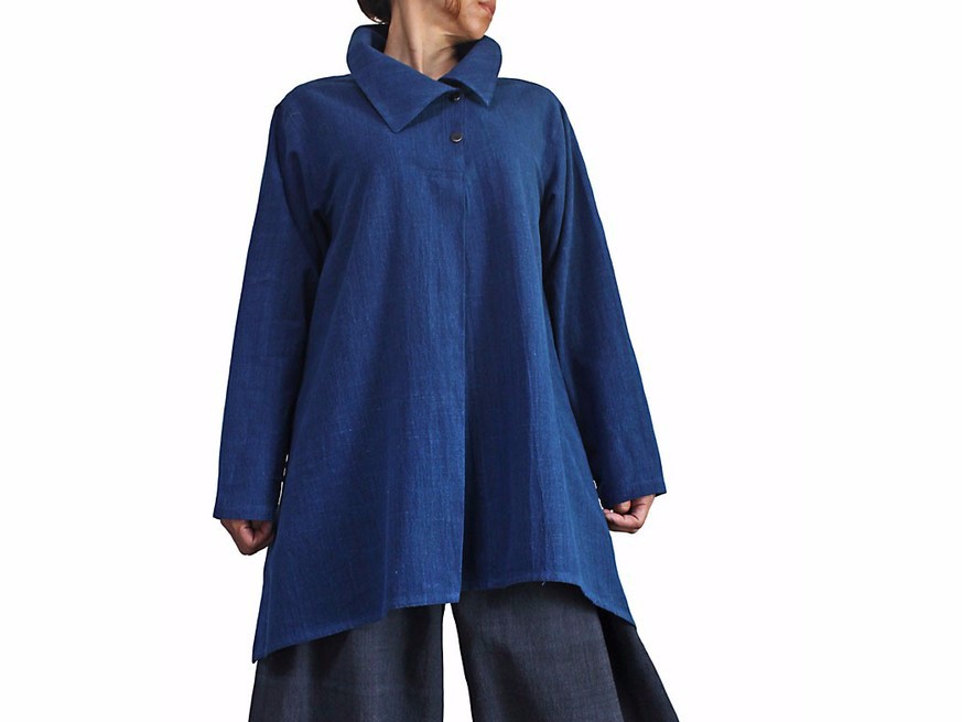 ジョムトン手織り綿のネックデザインチュニック（BFS-128）