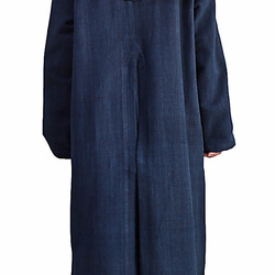 手織棉大衣 深藍（JFS-137-03） 第5張的照片
