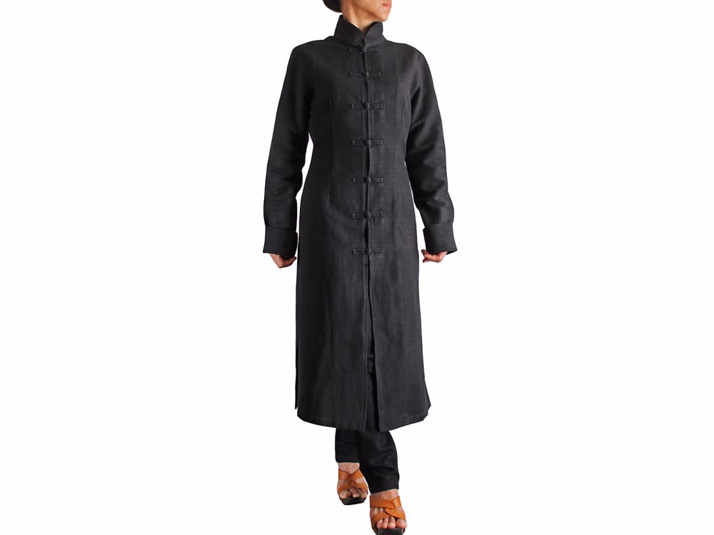 ジョムトン手織綿のシンプルチャイナコート（JFS-025-01）