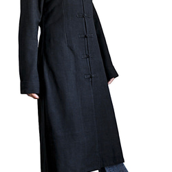 Jomton 手工編織純棉簡約中國風大衣 (JFS-025-01) 第6張的照片