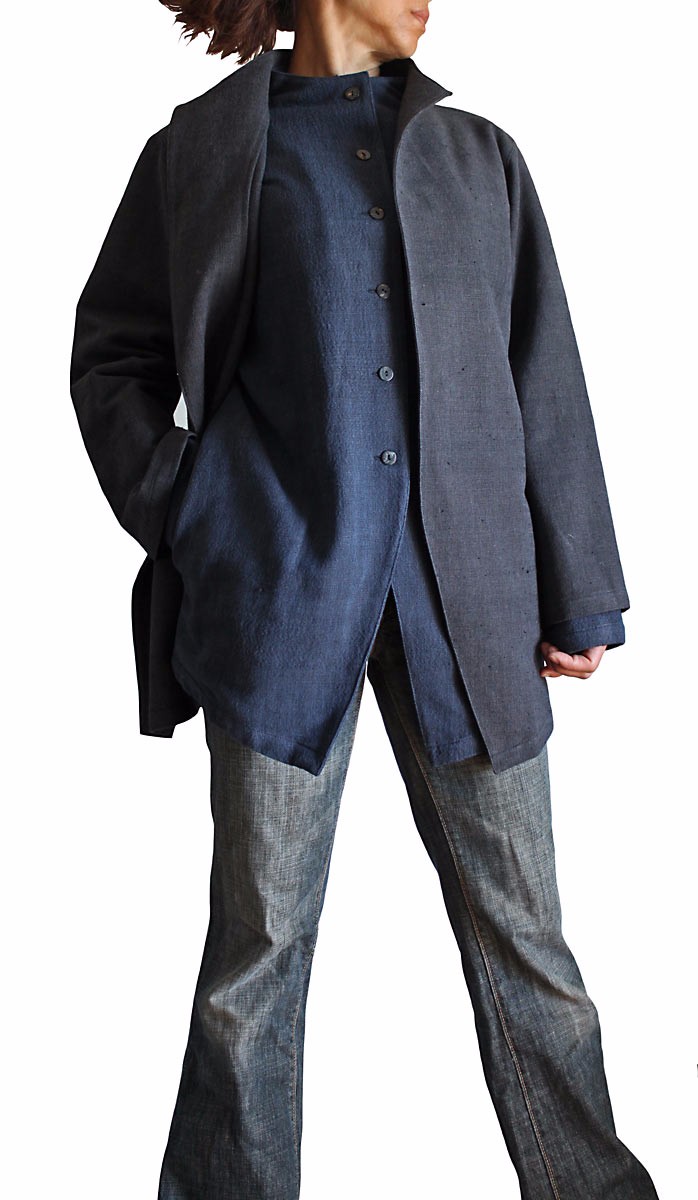 ジョムトン手織り綿オリエンタルセットアップジャケット（JFS-123-01）