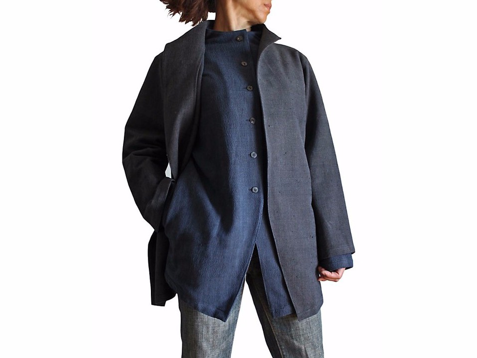 ジョムトン手織り綿オリエンタルセットアップジャケット（JFS-123-01）