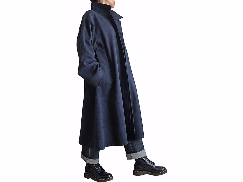 ジョムトン手織り綿ステンカラースプリングコート（JFS-140）