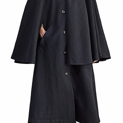 Jomton 手工編織棉質女高領 Inverness 大衣 (JFS-136-01) 第3張的照片