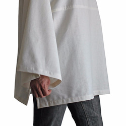 手織綿寬版套頭衫No.2 淡灰（B-497-03） 第4張的照片