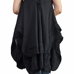 雙層軟棉無袖上衣黑色（BNN-119-01） 第6張的照片