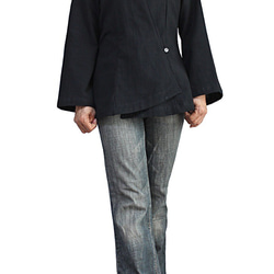Jomton 手工編織棉質東方緩存女襯衫黑色 (BNN-084-01) 第5張的照片