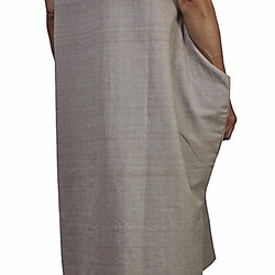 手織棉無袖上衣 自然裸色（BFS-141-02） 第5張的照片