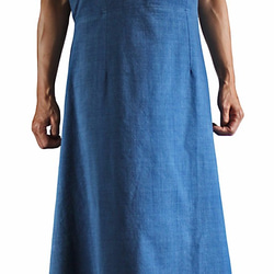 手織棉藏族風洋裝 靛藍（DFS-039-03） 第2張的照片