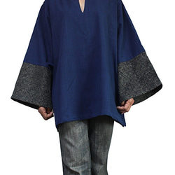 Jomton 手工編織棉套頭衫，搭配媽媽蠟染 (BFS-152) 第7張的照片