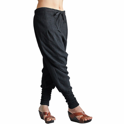 二重織りガーゼのチュリダール風パンツ （PFS-028-01） ロング