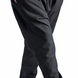 Jomtong 手工編織棉質丘里達風格褲子黑色 (PFS-034-01) 第2張的照片