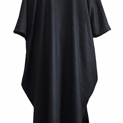 Soft Hemp Simple Caftan Dress (DNN-087-01) 第5張的照片