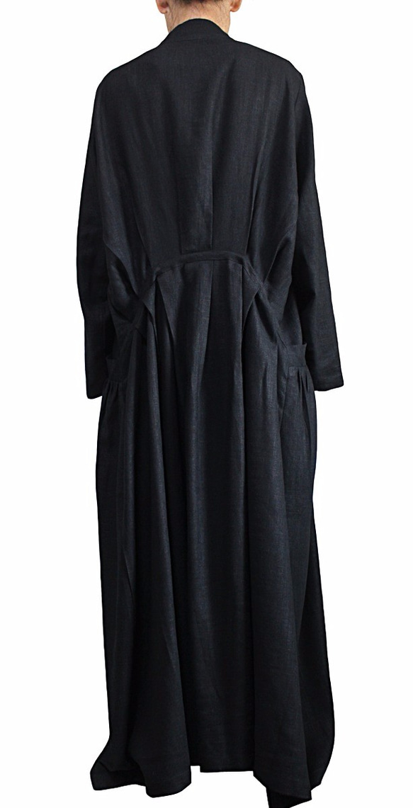 Soft Hemp Loose Long Dress No7 (DNN-091-01) 第5張的照片