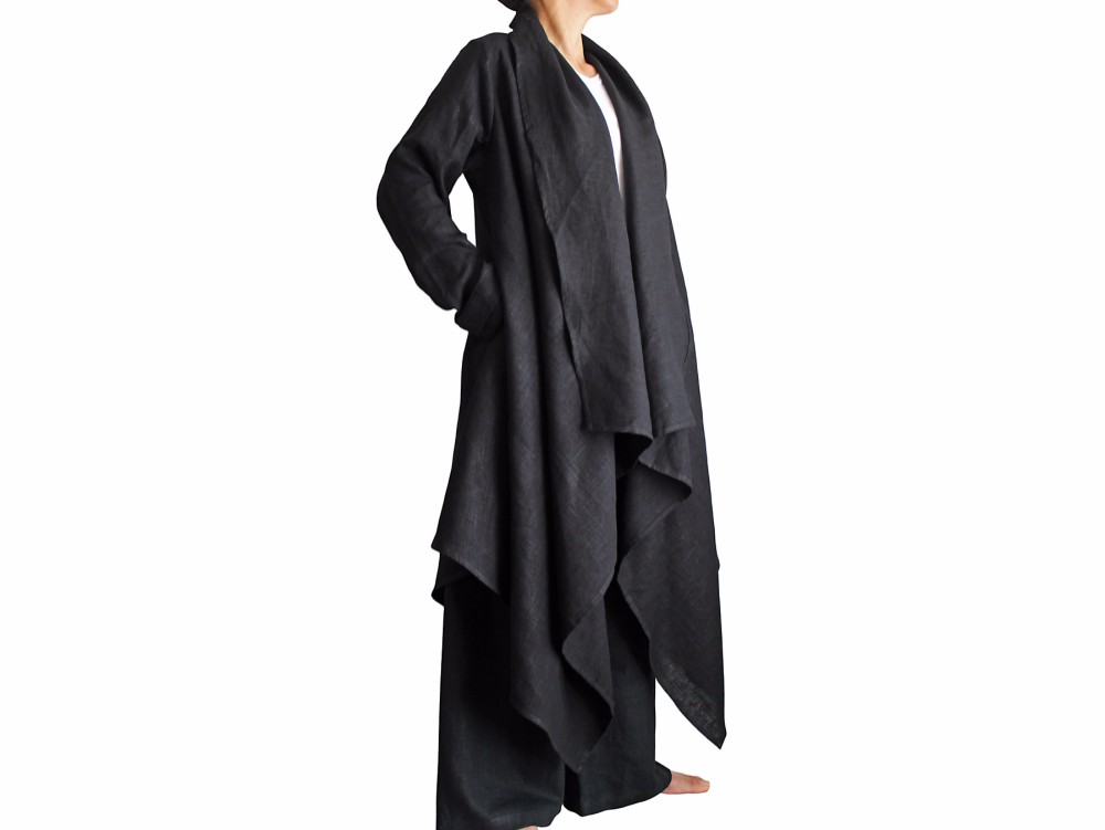 柔らかヘンプのデザインオープンコート （JNN-045-01） 14,248円