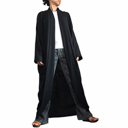 柔麻長繭型大衣（JNN-087-01） 第1張的照片