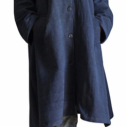 Jomtong 手織棉質寬鬆連帽大衣 (JFS-125-03) 第5張的照片