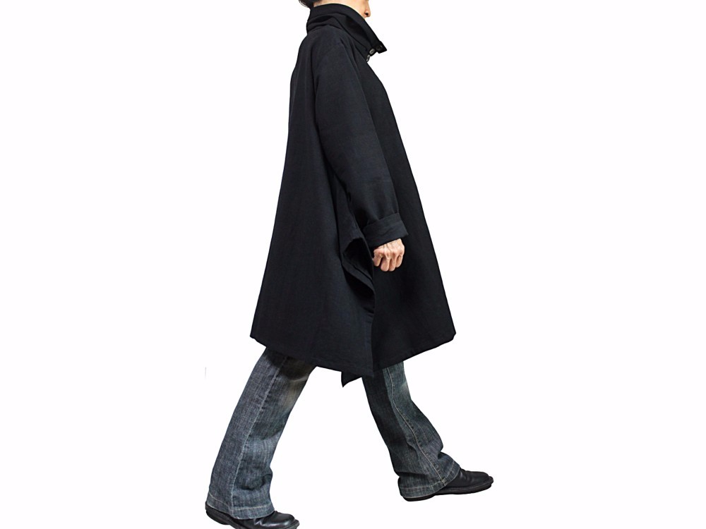 ジョムトン手織り綿ハイネックコート （JFS-193-01）