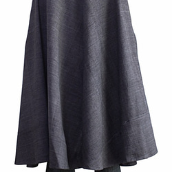 Jomton 手工編織棉質雨披長袍 墨黑色 (BNN-124-01) 第5張的照片