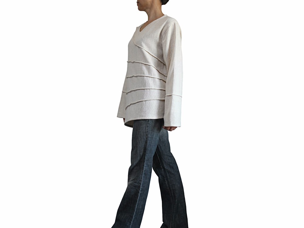 ざっくりジョムトン手織り綿のプルオーバー （BFS-002）